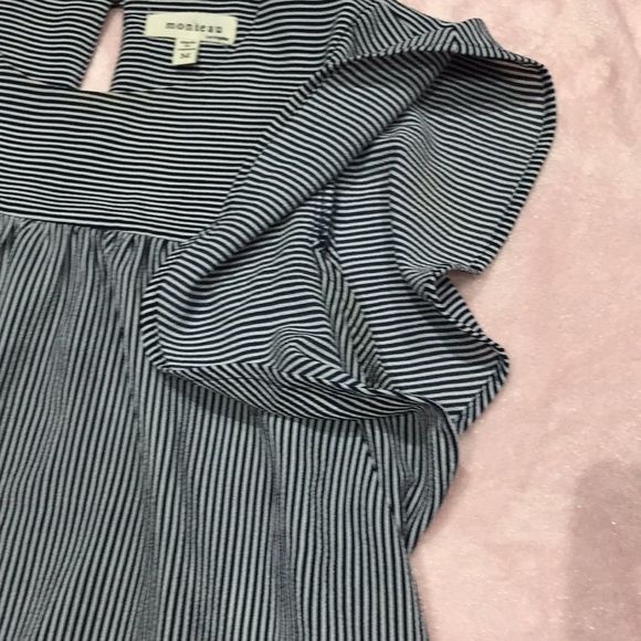 Monteau navy and white stripe top - Picture 5 of 8